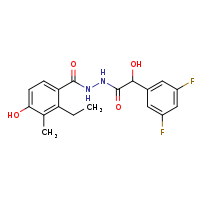 2-(3,5-difluorophenyl)-N'-(2-ethyl-4-hydroxy-3-methylbenzoyl)-2-hydroxyacetohydrazide