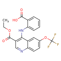2-{[3-(ethoxycarbonyl)-6-(trifluoromethoxy)quinolin-4-yl]amino}benzoic acid