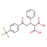 2-{3-oxo-1-phenyl-3-[4-(trifluoromethyl)phenyl]propyl}propanedioic acid