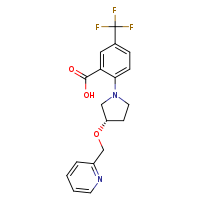 2-[(3S)-3-(pyridin-2-ylmethoxy)pyrrolidin-1-yl]-5-(trifluoromethyl)benzoic acid