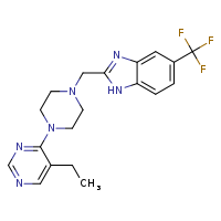 2-{[4-(5-ethylpyrimidin-4-yl)piperazin-1-yl]methyl}-5-(trifluoromethyl)-1H-1,3-benzodiazole