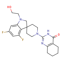 2-[4,6-difluoro-1-(2-hydroxyethyl)-2H-spiro[indole-3,4'-piperidin]-1'-yl]-5,6,7,8-tetrahydro-3H-quinazolin-4-one