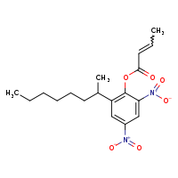 2,4-dinitro-6-(octan-2-yl)phenyl but-2-enoate