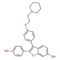 2-(4-hydroxyphenyl)-3-{4-[2-(piperidin-1-yl)ethoxy]phenyl}-1-benzothiophen-6-ol