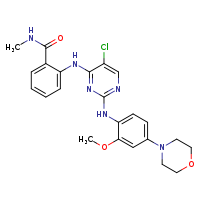2-[(5-chloro-2-{[2-methoxy-4-(morpholin-4-yl)phenyl]amino}pyrimidin-4-yl)amino]-N-methylbenzamide