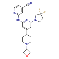 2-{[6-(3,3-difluoropyrrolidin-1-yl)-4-[1-(oxetan-3-yl)piperidin-4-yl]pyridin-2-yl]amino}pyridine-4-carbonitrile