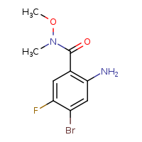2-amino-4-bromo-5-fluoro-N-methoxy-N-methylbenzamide