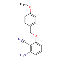 2-amino-6-[(4-methoxyphenyl)methoxy]benzonitrile