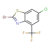 2-bromo-6-chloro-4-(trifluoromethyl)-1,3-benzothiazole
