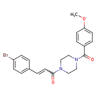 (2E)-3-(4-bromophenyl)-1-[4-(4-methoxybenzoyl)piperazin-1-yl]prop-2-en-1-one