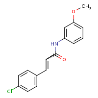 (2E)-3-(4-chlorophenyl)-N-(3-methoxyphenyl)prop-2-enamide