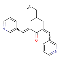 (2E,6E)-4-ethyl-2,6-bis(pyridin-3-ylmethylidene)cyclohexan-1-one