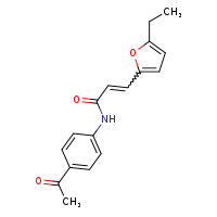 (2E)-N-(4-acetylphenyl)-3-(5-ethylfuran-2-yl)prop-2-enamide