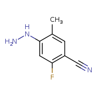 2-fluoro-4-hydrazinyl-5-methylbenzonitrile
