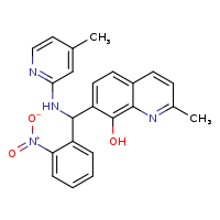 2-methyl-7-{[(4-methylpyridin-2-yl)amino](2-nitrophenyl)methyl}quinolin-8-ol
