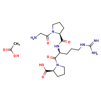 (2S)-N-[(1R)-1-{[(1S)-1-{[(2S)-6-amino-1-[(2S)-2-{[(1S)-1-carbamoyl-2-methylpropyl]carbamoyl}pyrrolidin-1-yl]-1-oxohexan-2-yl]carbamoyl}-2-phenylethyl]carbamoyl}-2-(indol-3-yl)ethyl]-2-[(2R)-2-{[(2S)-1-[(2S)-2-amino-4-(methylsulfanyl)butanoyl]pyrrolidin-2-yl]formamido}-3-phenylpropanamido]-5-carbamimidamidopentanamide; acetic acid
