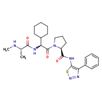 (2S)-1-[(2S)-2-cyclohexyl-2-[(2S)-2-(methylamino)propanamido]acetyl]-N-(4-phenyl-1,2,3-thiadiazol-5-yl)pyrrolidine-2-carboxamide