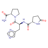(2S)-1-[(2S)-3-(imidazol-4-yl)-2-{[(2S)-5-oxopyrrolidin-2-yl]formamido}propanoyl]pyrrolidine-2-carboxamide