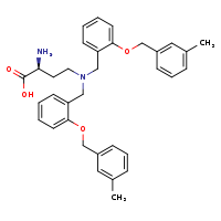 (2S)-2-amino-4-[bis({2-[(3-methylphenyl)methoxy]phenyl}methyl)amino]butanoic acid