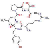 (2S,3R)-2-{[(2S)-1-[(2S)-2-[(2S)-2-[(2S)-2-amino-5-carbamimidamidopentanamido]-3-(4-hydroxyphenyl)propanamido]-4-methylpentanoyl]pyrrolidin-2-yl]formamido}-3-hydroxybutanoic acid