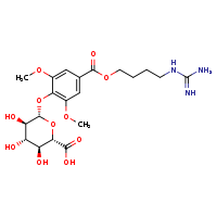 (2S,3S,4S,5R,6S)-6-{4-[(4-carbamimidamidobutoxy)carbonyl]-2,6-dimethoxyphenoxy}-3,4,5-trihydroxyoxane-2-carboxylic acid