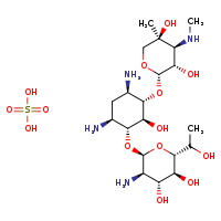 (2S,3S,4S,5S)-2-{[(1S,2S,3R,4S,6R)-4,6-diamino-3-{[(2S,3R,4R,5S,6R)-3-amino-4,5-dihydroxy-6-(1-hydroxyethyl)oxan-2-yl]oxy}-2-hydroxycyclohexyl]oxy}-5-methyl-4-(methylamino)oxane-3,5-diol; sulfuric acid