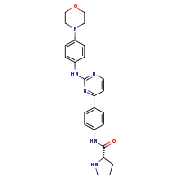 (2S)-N-[4-(2-{[4-(morpholin-4-yl)phenyl]amino}pyrimidin-4-yl)phenyl]pyrrolidine-2-carboxamide
