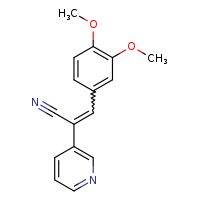 (2Z)-3-(3,4-dimethoxyphenyl)-2-(pyridin-3-yl)prop-2-enenitrile