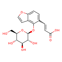 (2Z)-3-(4-{[(2S,3R,4S,5S,6R)-3,4,5-trihydroxy-6-(hydroxymethyl)oxan-2-yl]oxy}-1-benzofuran-5-yl)prop-2-enoic acid
