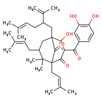 3-(3,4-dihydroxybenzoyl)-4-hydroxy-8,8-dimethyl-5-[5-methyl-2-(prop-1-en-2-yl)hex-4-en-1-yl]-1,7-bis(3-methylbut-2-en-1-yl)bicyclo[3.3.1]non-3-ene-2,9-dione