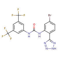 3-[3,5-bis(trifluoromethyl)phenyl]-1-[5-bromo-2-(2H-1,2,3,4-tetrazol-5-yl)phenyl]urea