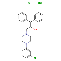 3-[4-(3-chlorophenyl)piperazin-1-yl]-1,1-diphenylpropan-2-ol dihydrochloride