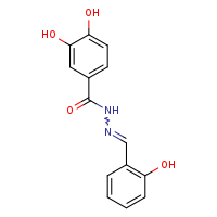 3,4-dihydroxy-N'-[(2-hydroxyphenyl)methylidene]benzohydrazide