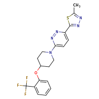 3-(5-methyl-1,3,4-thiadiazol-2-yl)-6-{4-[2-(trifluoromethyl)phenoxy]piperidin-1-yl}pyridazine
