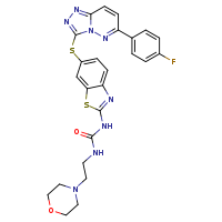 3-(6-{[6-(4-fluorophenyl)-[1,2,4]triazolo[4,3-b]pyridazin-3-yl]sulfanyl}-1,3-benzothiazol-2-yl)-1-[2-(morpholin-4-yl)ethyl]urea