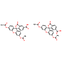 3',6'-bis(acetyloxy)-3-oxospiro[2-benzofuran-1,9'-xanthene]-5-carboxylic acid; 3',6'-bis(acetyloxy)-3-oxospiro[2-benzofuran-1,9'-xanthene]-6-carboxylic acid