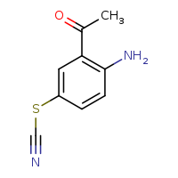 [(3-acetyl-4-aminophenyl)sulfanyl]formonitrile
