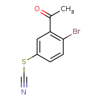 [(3-acetyl-4-bromophenyl)sulfanyl]formonitrile