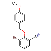 3-bromo-2-[(4-methoxyphenyl)methoxy]benzonitrile