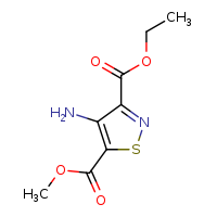 3-ethyl 5-methyl 4-amino-1,2-thiazole-3,5-dicarboxylate