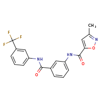 3-methyl-N-(3-{[3-(trifluoromethyl)phenyl]carbamoyl}phenyl)-1,2-oxazole-5-carboxamide