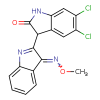 (3Z)-5',6'-dichloro-3-(methoxyimino)-1',3'-dihydro-[2,3'-biindol]-2'-one