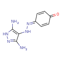 4-[2-(3,5-diamino-1H-pyrazol-4-yl)hydrazin-1-ylidene]cyclohexa-2,5-dien-1-one