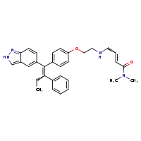 4-[(2-{4-[1-(2H-indazol-5-yl)-2-phenylbut-1-en-1-yl]phenoxy}ethyl)amino]-N,N-dimethylbut-2-enamide