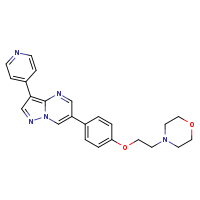 4-(2-{4-[3-(pyridin-4-yl)pyrazolo[1,5-a]pyrimidin-6-yl]phenoxy}ethyl)morpholine