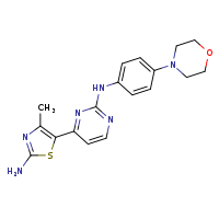 4-(2-amino-4-methyl-1,3-thiazol-5-yl)-N-[4-(morpholin-4-yl)phenyl]pyrimidin-2-amine