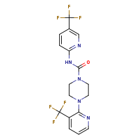 4-[3-(trifluoromethyl)pyridin-2-yl]-N-[5-(trifluoromethyl)pyridin-2-yl]piperazine-1-carboxamide