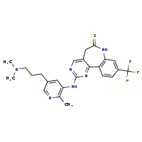 4-({5-[3-(dimethylamino)propyl]-2-methylpyridin-3-yl}amino)-13-(trifluoromethyl)-3,5,10-triazatricyclo[9.4.0.0²,?]pentadeca-1(11),2,4,6,12,14-hexaene-9-thione