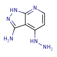 4-hydrazinyl-1H-pyrazolo[3,4-b]pyridin-3-amine