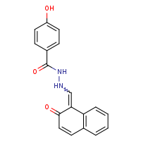 4-hydroxy-N'-{[(1Z)-2-oxonaphthalen-1-ylidene]methyl}benzohydrazide